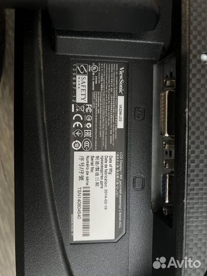 Монитор viewsonic VA2246-LED