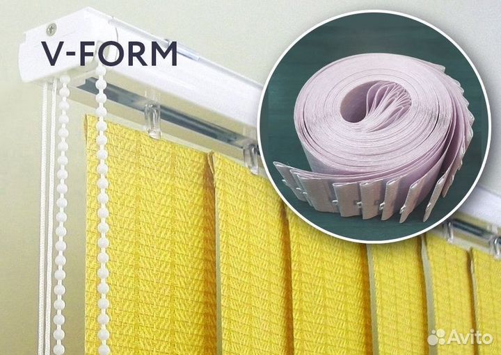 Замена ткани вертикальных жалюзи