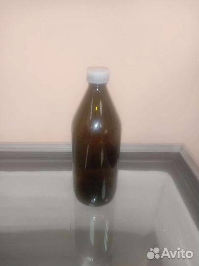 Бутылки химические темное стекло на 1 литр