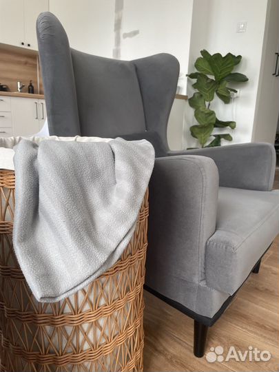 Корзина плетеная для белья