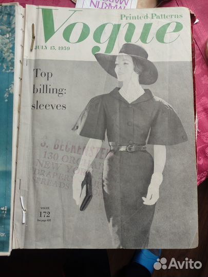 Каталог моды журнала vogue 1959 года