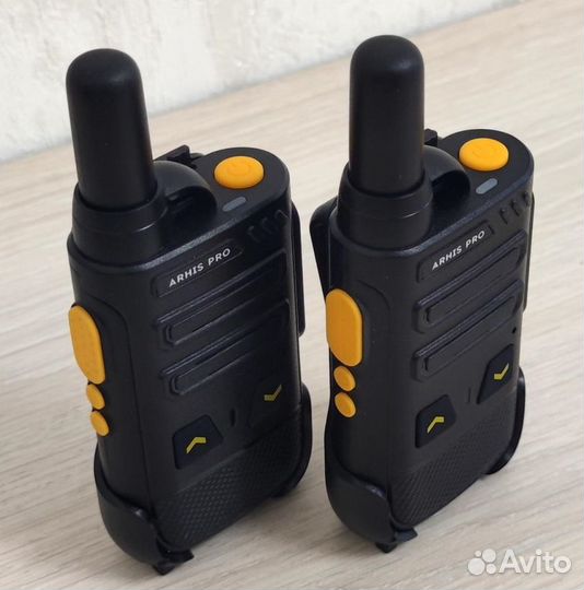 Легкая рация с наушником, комплект 2 штуки