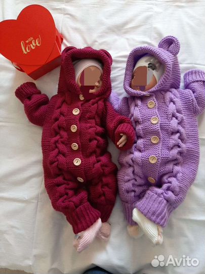 Вязаный комбинезон для детей