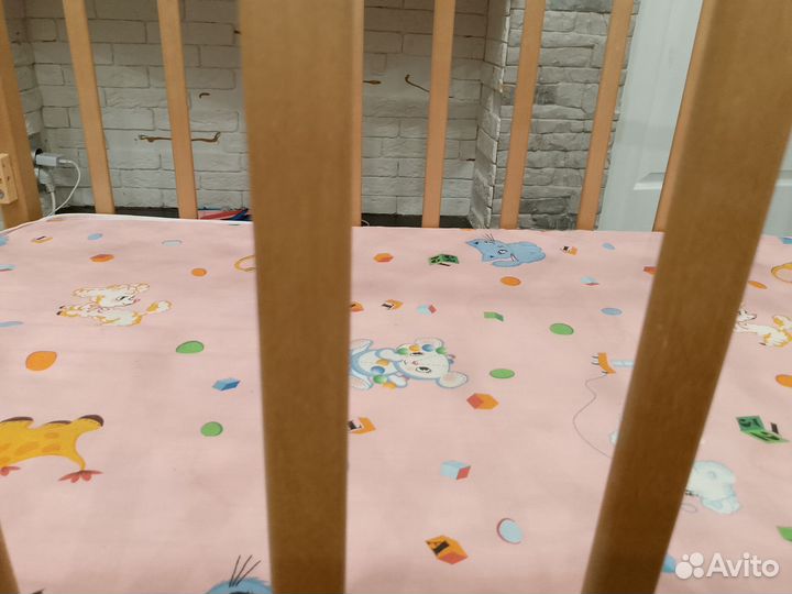 Детская кроватка манеж с матрасом