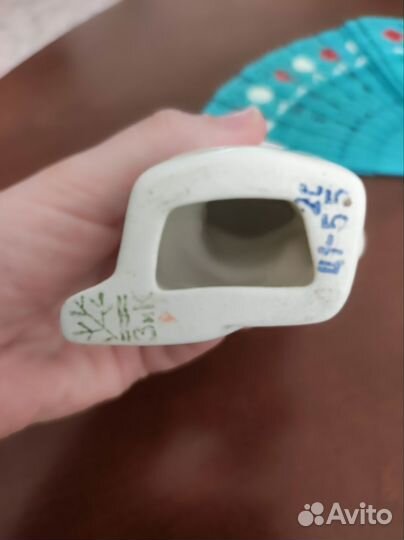 Статуэтка фарфор Мишка -талисман Хоккеист,Конаково