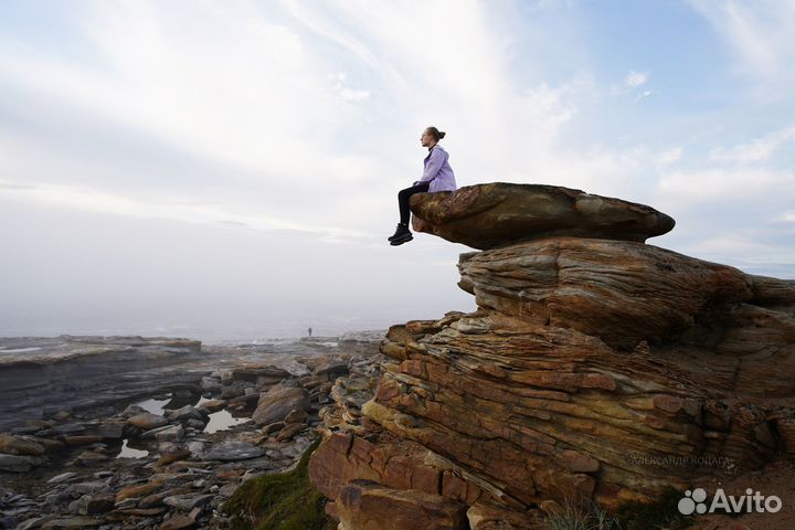 Киты, Териберка, северное сияние, водопады, горы