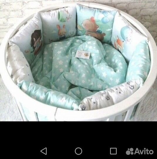 Бортики в детскую кроватку бу