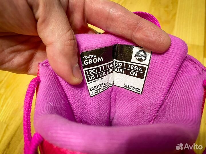 Детские ботинки для сноуборда Burton Grom