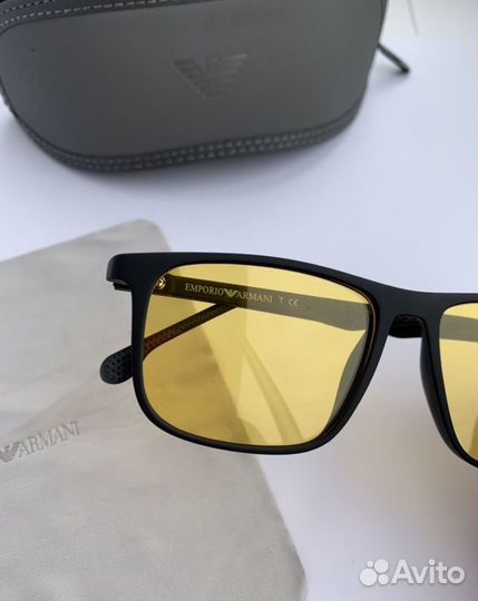 Очки emporio armani желтые поляризационные