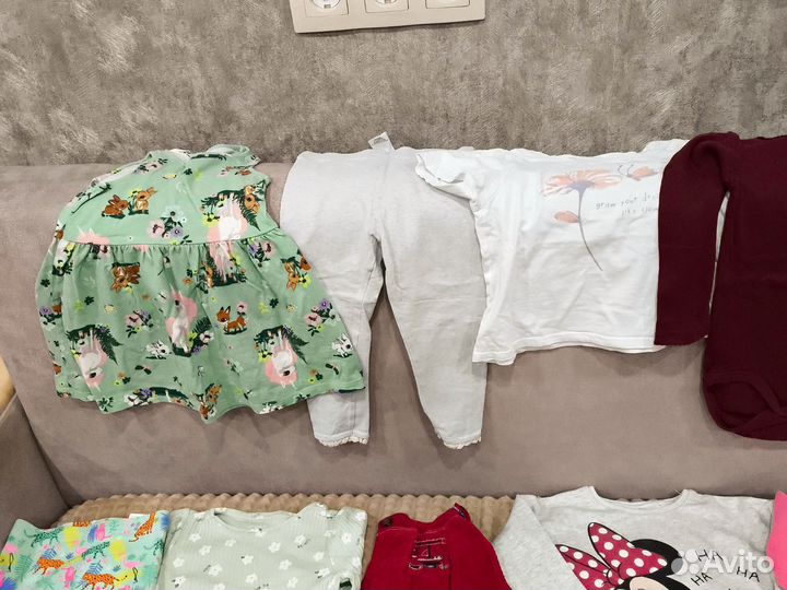 Пакет фирменных вещей для девочки 92 98