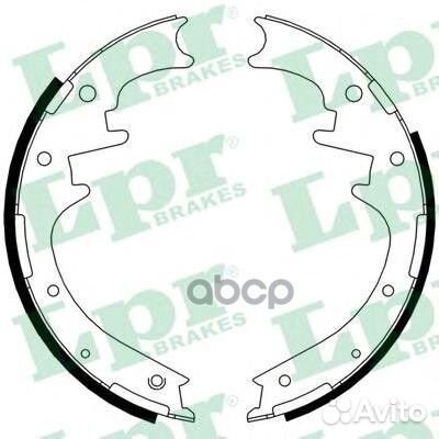 Колодки торм.бар.ford ranger 99-12 01125 Lpr