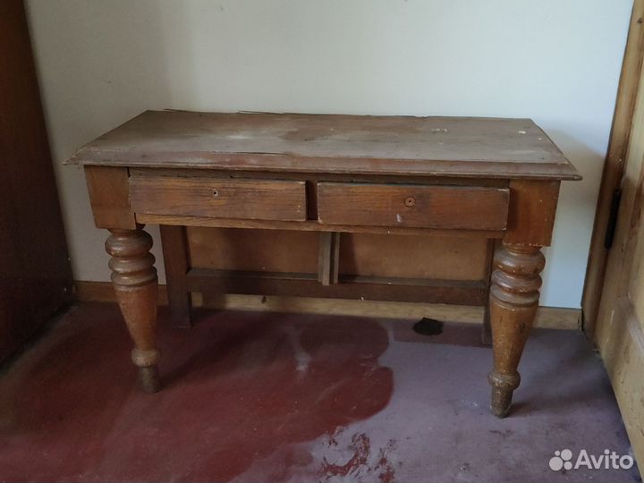 Тумба от старинного напольного зеркала дубовая