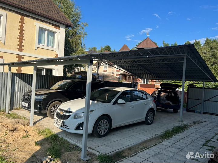 Навес под авто установка за 1-2 дня