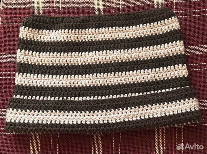 Шапка вязаная с ушками