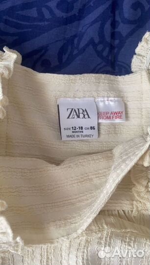 Платье zara для девочки 86