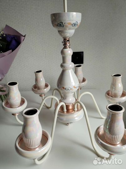 Люстра фарфоровая СССР