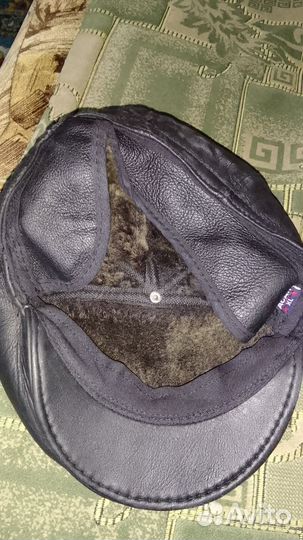 Кепка мужская теплая мех кожа новая