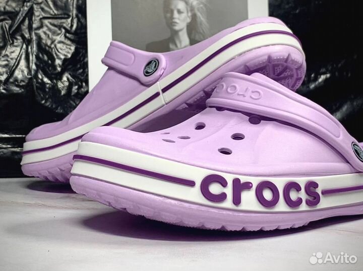 Crocs сабо женские фиолетовые