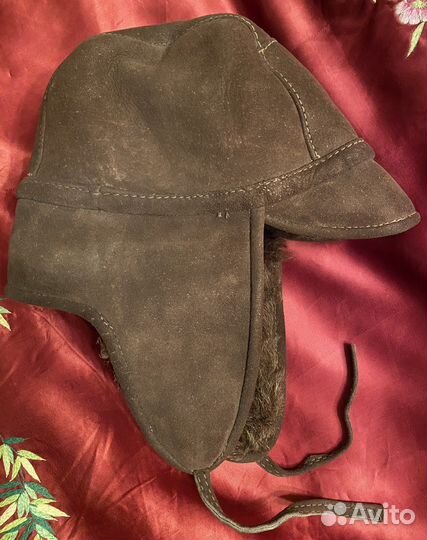 Шапка ушанка из овчины