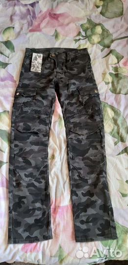 Мотоциклетные штаны с накладками подростковые