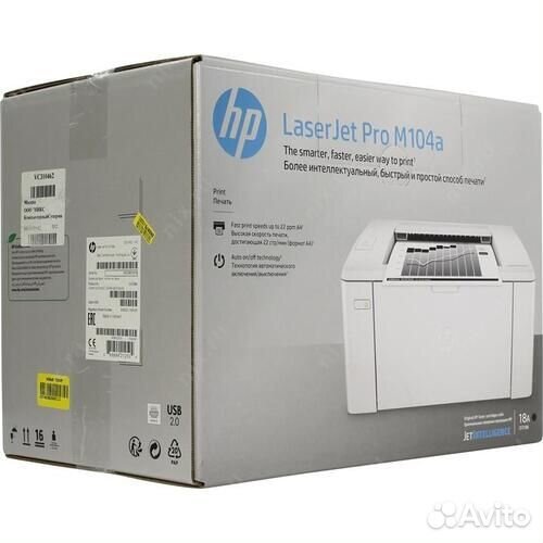 Новый лазерный принтер HP LaserJet Pro M104a