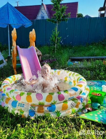 Детская горка пластиковая бу