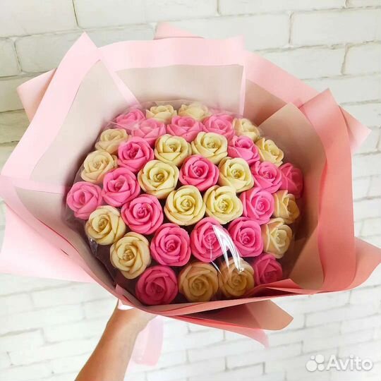 Букет из шоколадных роз, сладкий букет