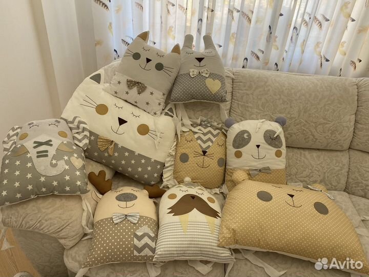 Бортики в кроватку комплект Lovebabytoys