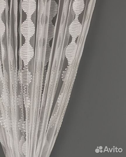 Тюль Дентель капель айвори
