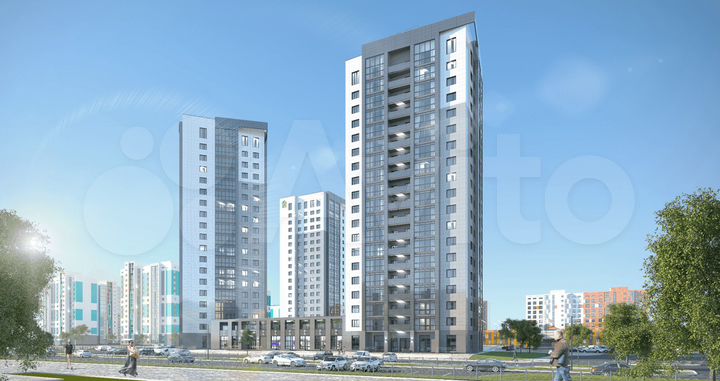 3-к. квартира, 76,3 м², 18/19 эт.