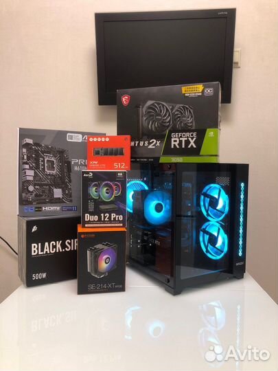Игровой компьютер новый i3 12100f / RTX 3050