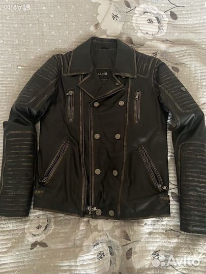 Куртка кожаная демисезонная