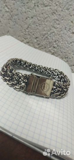 Серебряный браслет Император