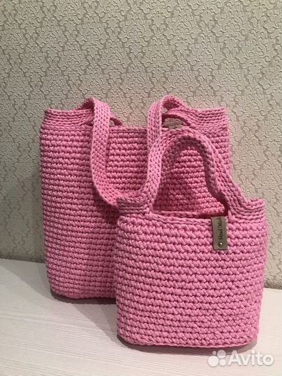 Сумка shoper вязаная