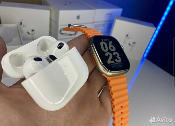 Airpods + AppleWatch ultra в подарок