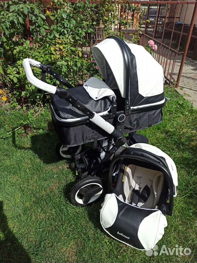 Новая коляска трансформер Belecoo 3в1 эко кожа