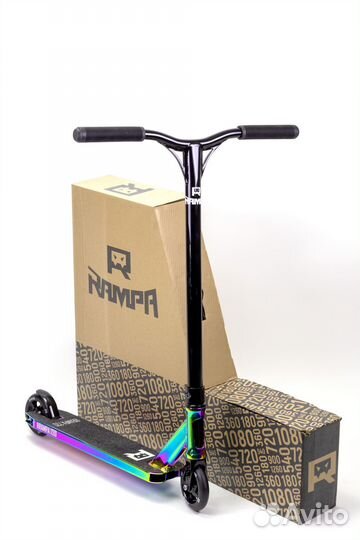 Самокат rrampa трюковой 720 110, хром
