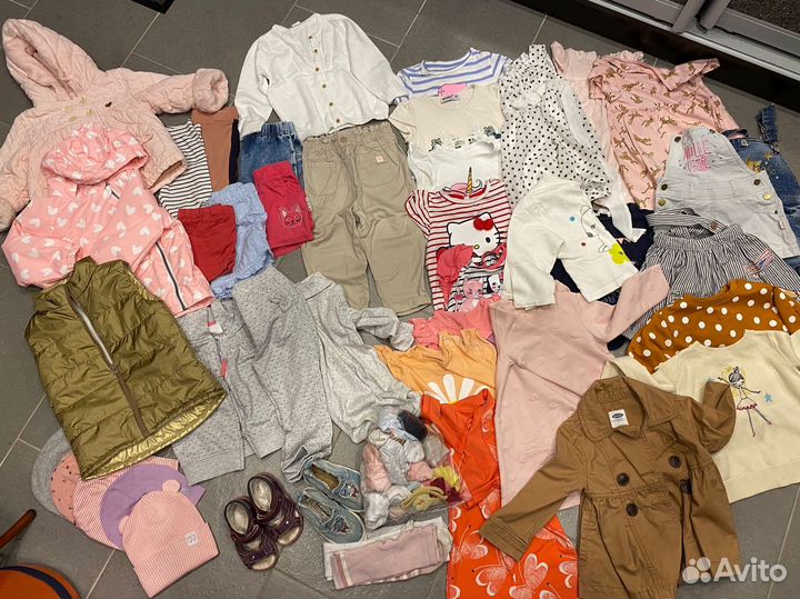 Пакет одежды на девочку 86 92