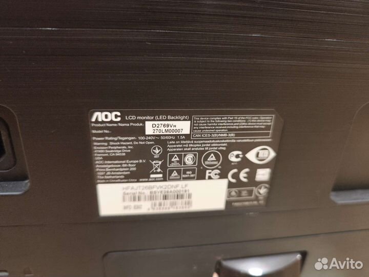 Монитор aoc 27 60гц