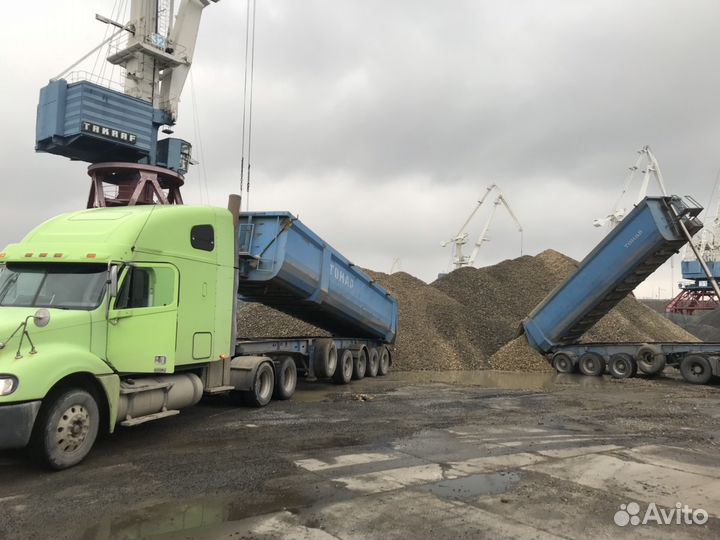 Перевозка тонарами, самосвалами