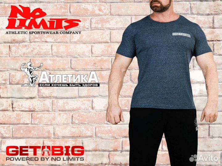 Футболка для бодибилдинга «No Limits» 3302 р S-3XL