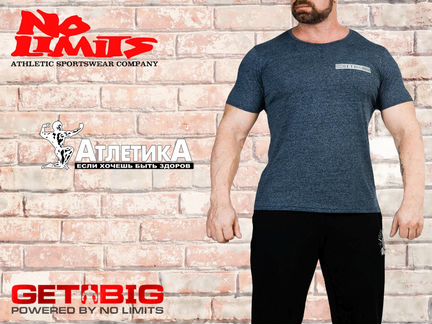 Футболка для бодибилдинга «No Limits» 3302 р S-3XL