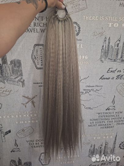 Хвост шиньон на резинке