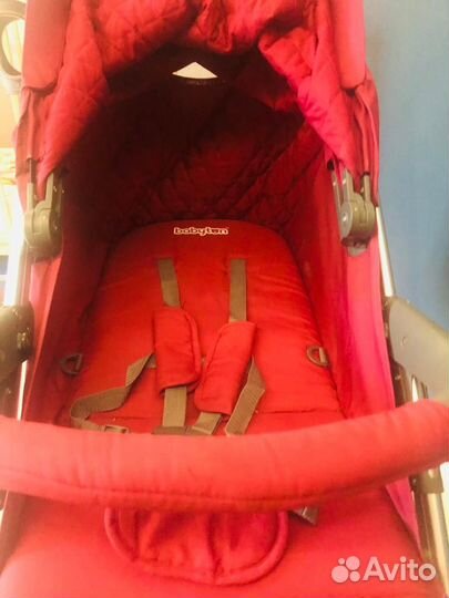Детская прогулочная коляска babyton cosmo red