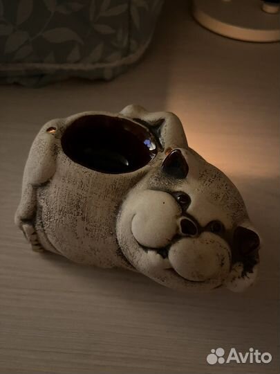 Аромалампа керамическая «Чеширский кот»