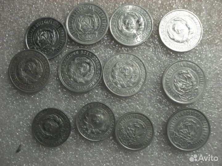 Серебрянные монеты времён Царской России и СССР