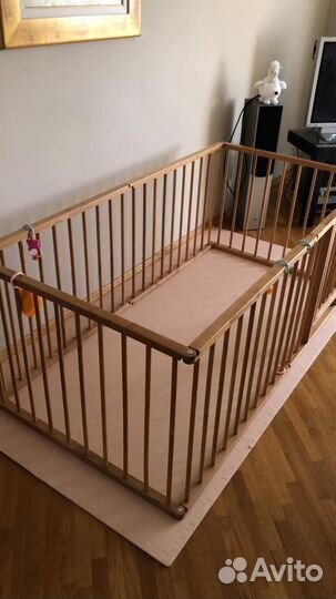 Манеж детский деревянный