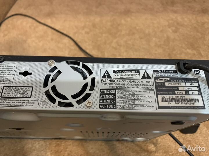 Samsung HDD/DVD рекордер DVD-HR773