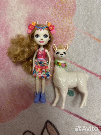 Enchantimals лама, панда, зебра, жираф, слон