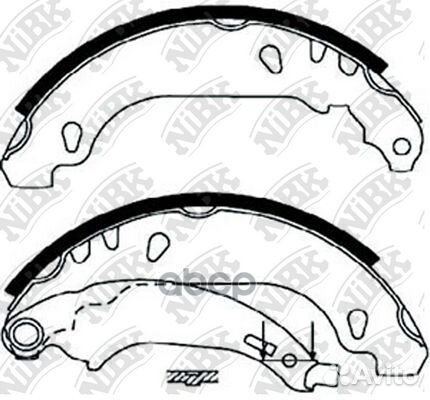 Колодки тормозные барабанные зад FN0556 NiBK